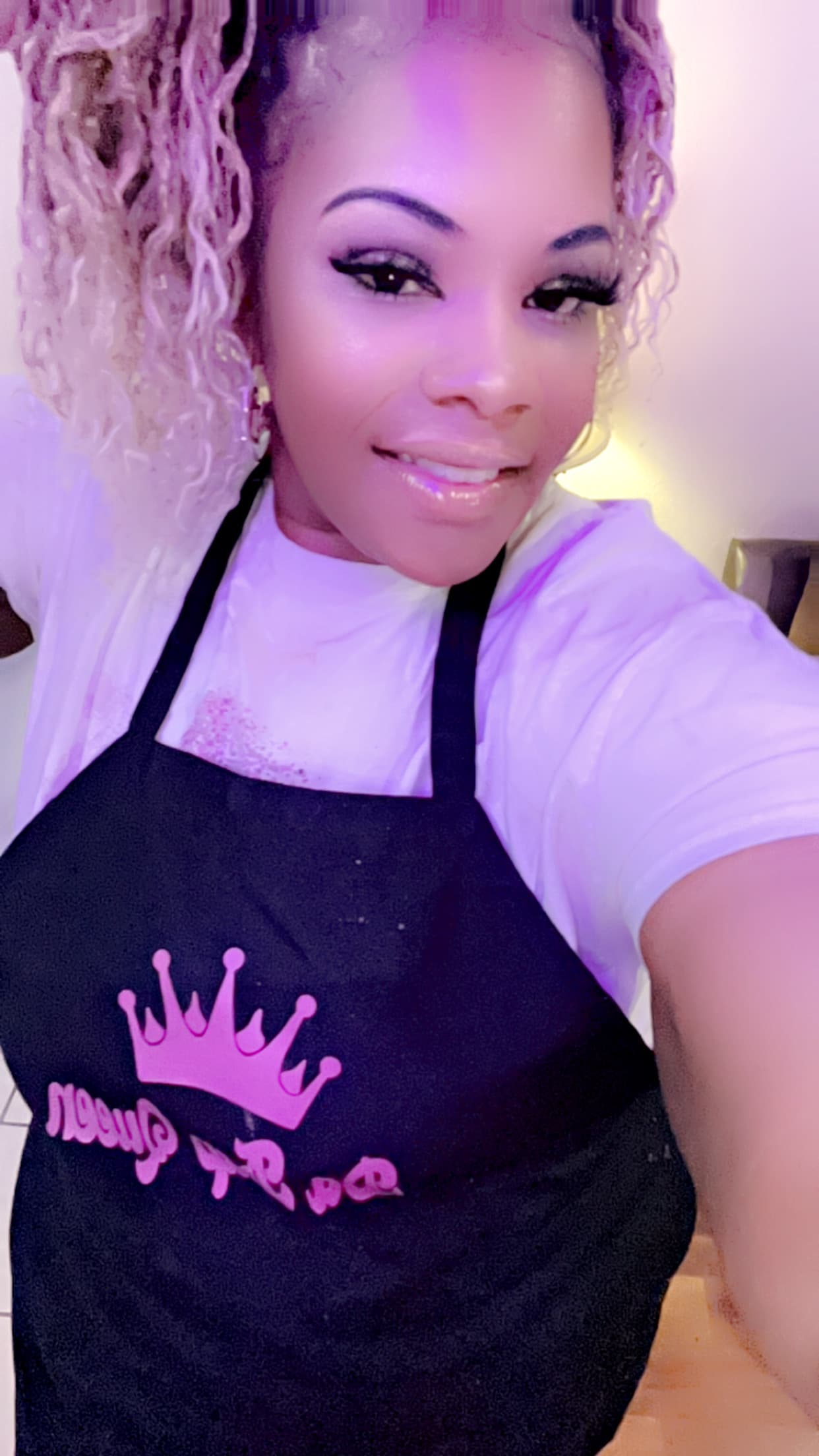 Da Trap Queen in her kitchen